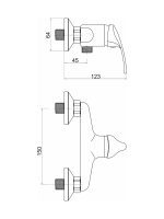 Baterija za tuš kadu Picolo-4413 Minotti 1