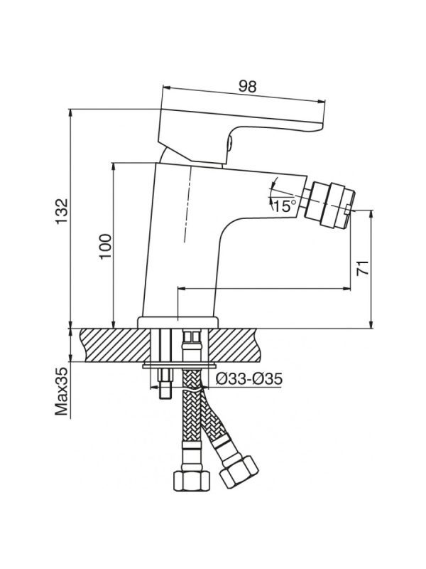 Baterija za bide Minotti Eva 5516 1,