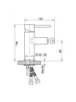 Baterija za bide Minotti Tubo Dark Elegance-6116B 1,