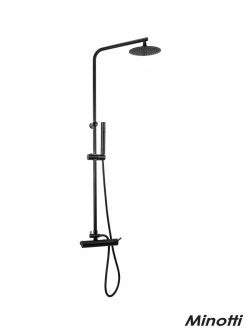 Usponski tuš okrugli komplet Minotti MUT-065B/6113CB