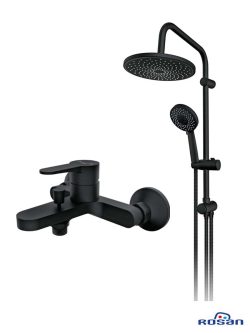 Set usponski tuš sa slavinom Blau-Black-Rosan