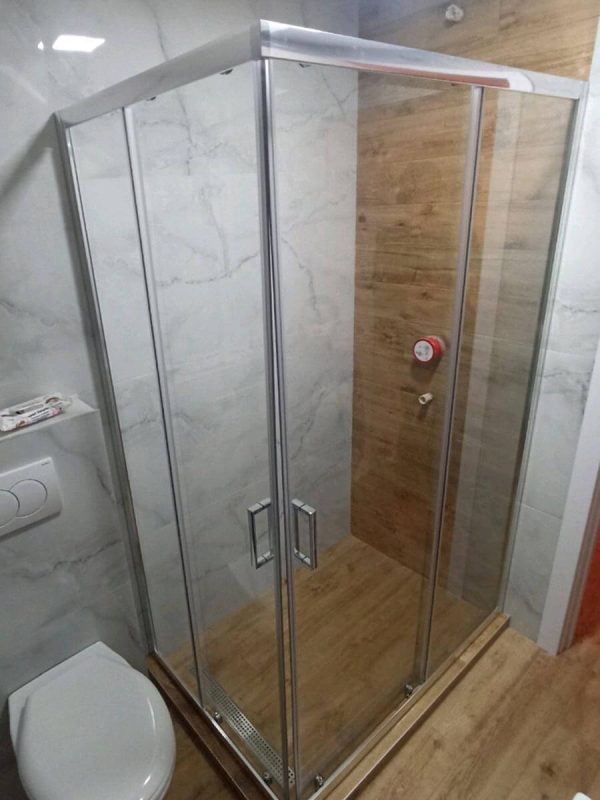 Tuš kabina Denko 100x80cm providno 5mm-2
