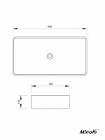 Lavabo nadgradni Minotti 60.5x35.5cm 7010-3