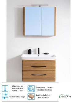 Lavabo sa ormarićem Pino-Art Luxor-80cm Drvo-3