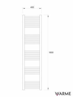 Sušač crni mat 400x1600mm Warme-2