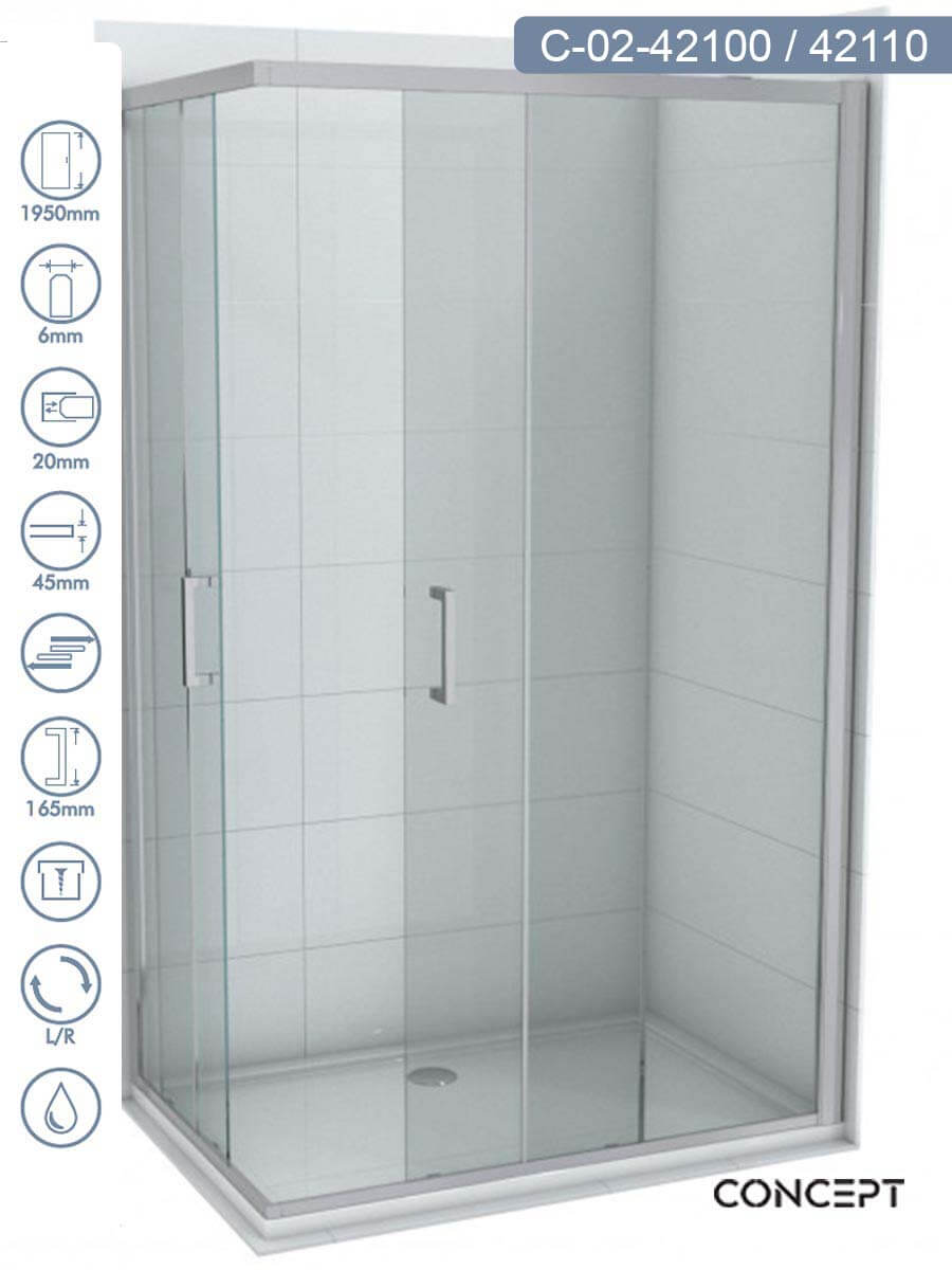Tuš kabina 100x110cm Atlas-Element Concept Tuš kabina 100x110cm Atlas-Element Concept