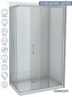 Tuš kabina 100x120cm Atlas-Element Concept