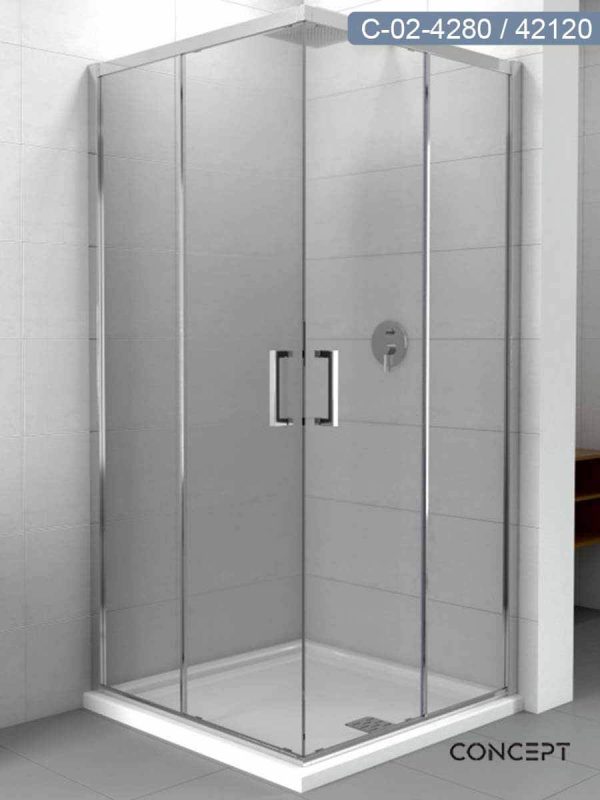 Tuš kabina 80x120cm Atlas-Element Concept-3