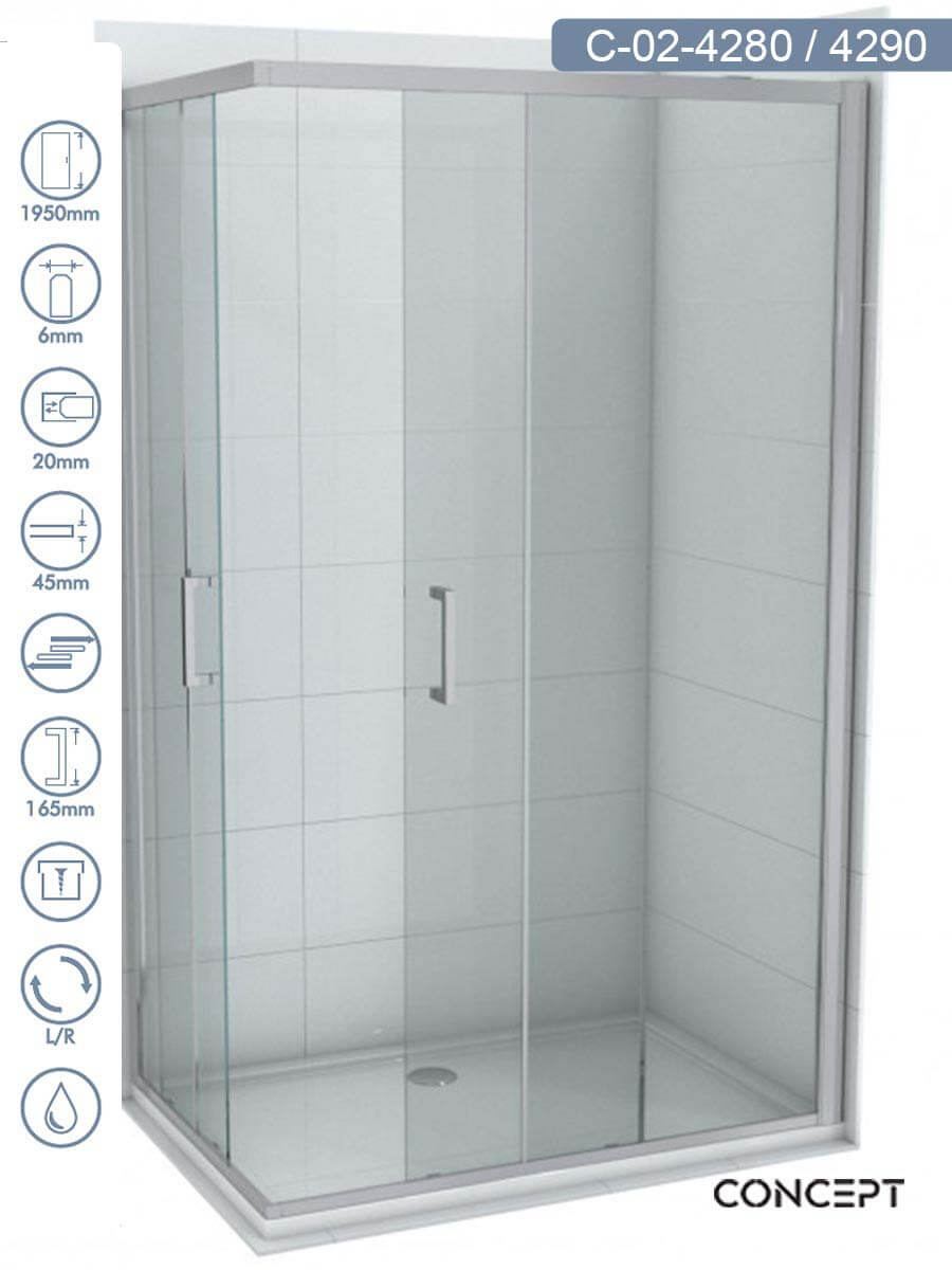 Tuš kabina 80x90cm Atlas-Element Concept Tuš kabina 80x90cm Atlas-Element Concept