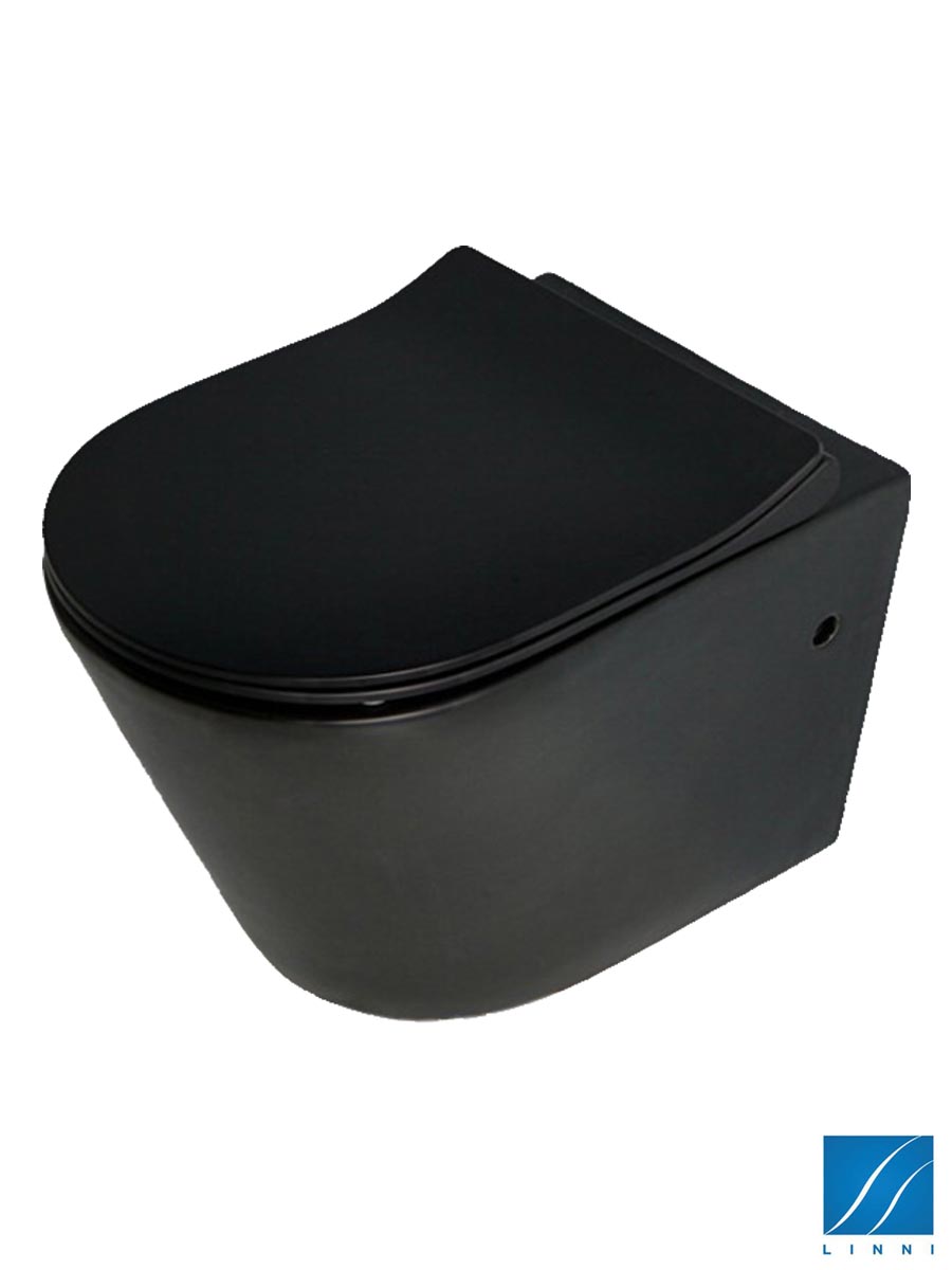 Rimless crna-mat wc šolja softclose Linni Rimless crna-mat wc šolja softclose Linni