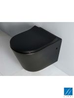 Rimless crna-sjaj wc šolja softclose Linni-3