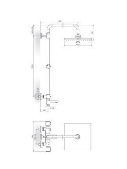 Usponski tuš S2 Thermo Rosan 1T37352 1
