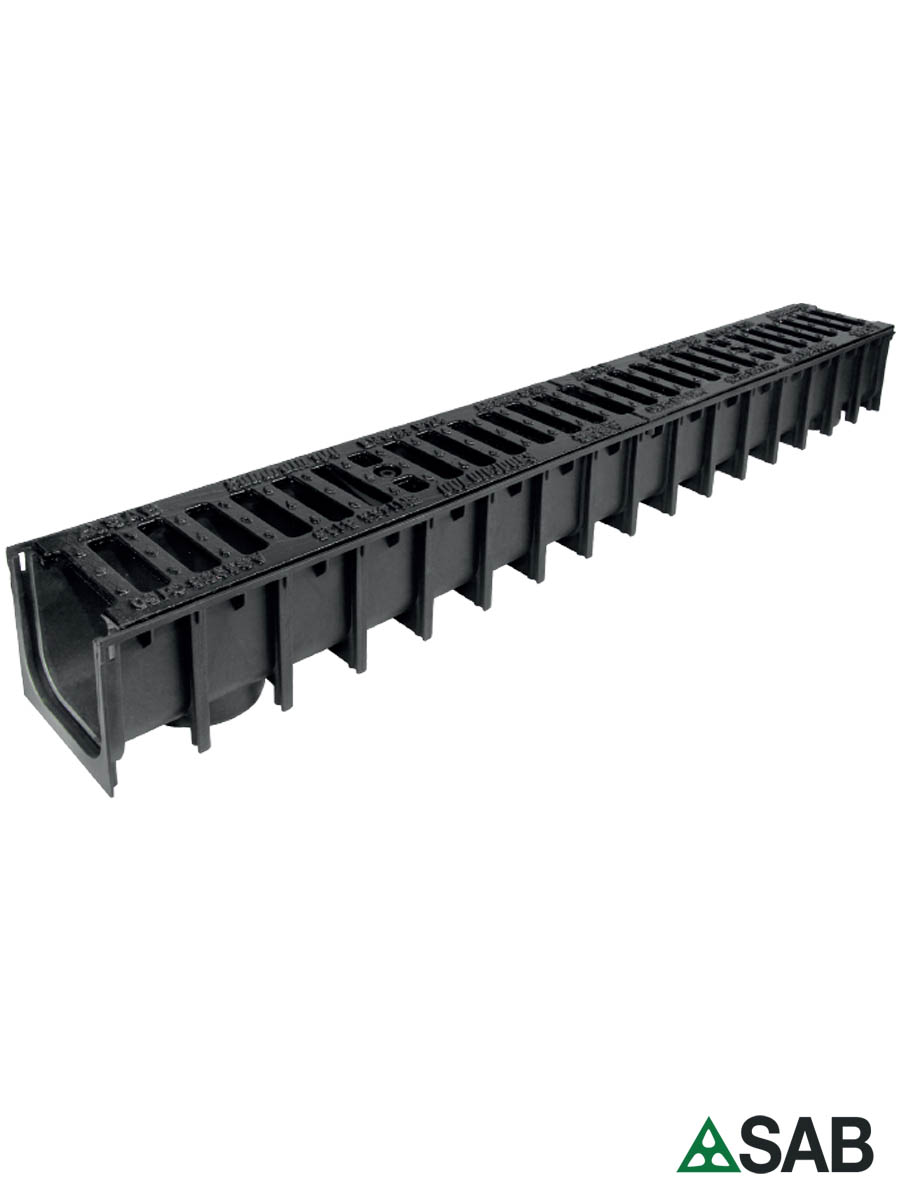 Garažna kanalica SAB 1000x125x100mm livena rešetka Garažna kanalica SAB 1000x125x100mm livena rešetka