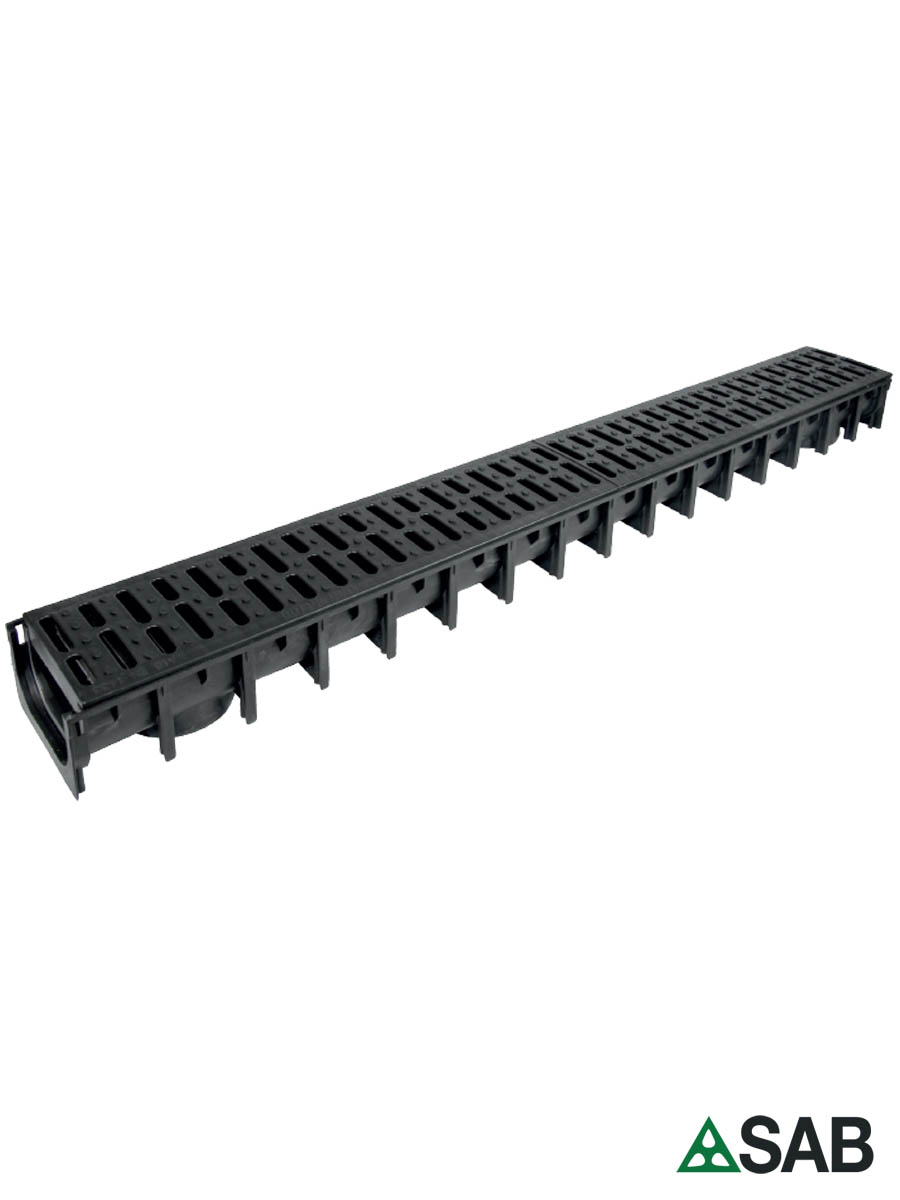 Garažna kanalica SAB 1000x125x50mm plastična rešetka Garažna kanalica SAB 1000x125x50mm plastična rešetka