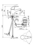 Baterija za lavabo King Rosan J301001M 1
