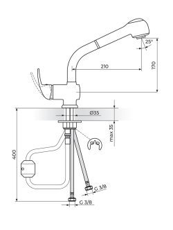 Baterija za sudoperu Rosan King J386001 1