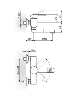 B/2-JB32120 baterija izliv-200mm Rosan 1