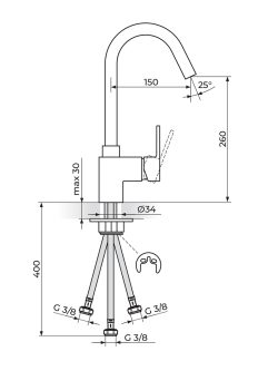 Rosan baterija Quadro-JQ38103W 3 cevi 1