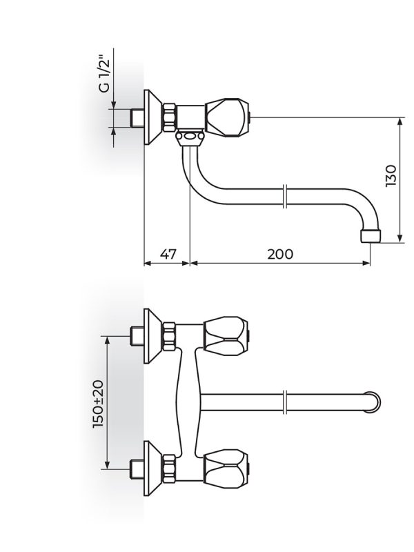 Baterija za sudoperu Keramic Rosan KF01101 1