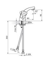 Baterija za lavabo KF21101 Rosan 1