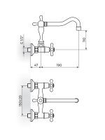 Baterija za sudoperu-lavabo N03201 Rosan 1