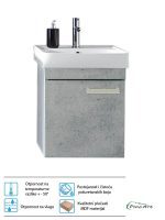 Lavabo sa ormarićem PinoArt Neon-beton 45cm