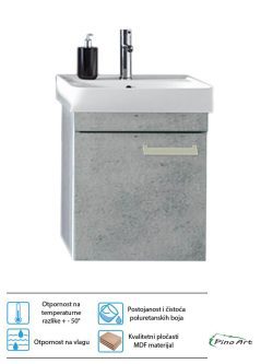Lavabo sa ormarićem PinoArt Neon-beton 45cm