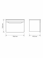 Lavabo sa ormarićem 73.8cm Sirius K-Jo-2