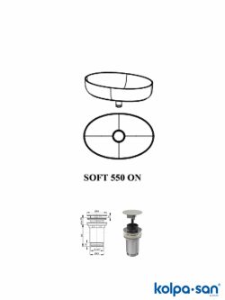 Lavabo nadgradni Kolpa San Soft 500-2