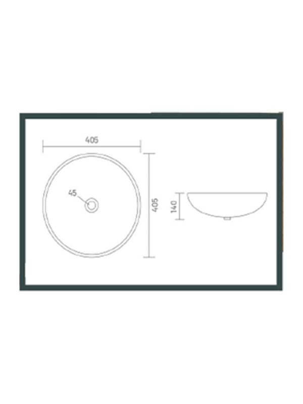 Nadgradni lavabo Brigo fi40.5cm Ket-2