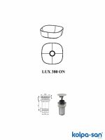 Lavabo nadgradni Kolpa San Lux 380-2