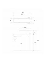 Baterija za lavabo Minotti Copen Nook C-01-100BTG 1