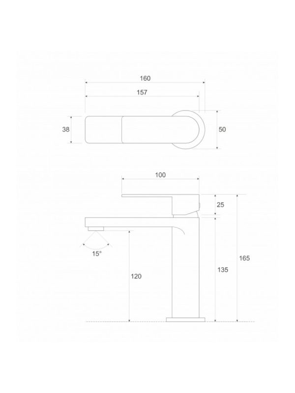 Baterija za lavabo Minotti Copen Nook C-01-100MB 3