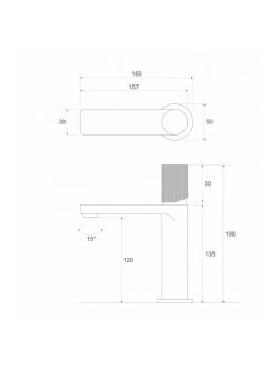 Baterija za lavabo Minotti C-01-102MB 1