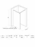 Walk-in paravan Projecto Quartz 120x200cm-2