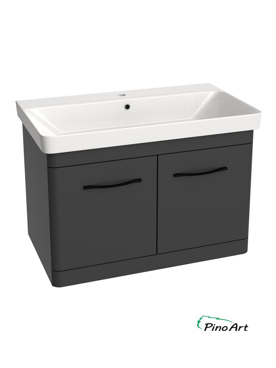 Lavabo sa ormarićem PinoArt Luxor 80V-Antracit Lavabo sa ormarićem PinoArt Luxor 80V-Antracit