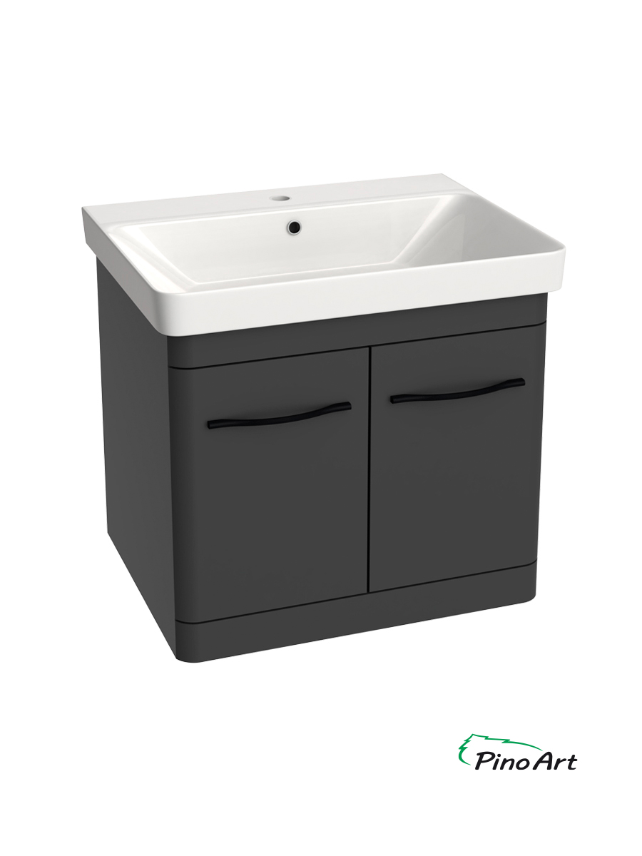Lavabo sa ormarićem PinoArt Luxor 60V-Antracit Lavabo sa ormarićem PinoArt Luxor 60V-Antracit