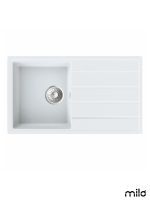 Granitna sudopera Metro 76x44cm Magnesia white