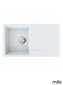 Granitna sudopera Metro 76x44cm Magnesia white
