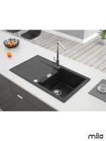 Granitna sudopera Avangard 78x46cm Lava stone-5