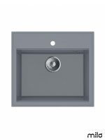 Granitna sudopera 56x51cm Diamond grey Retto