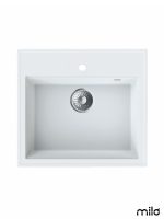 Granitna sudopera 56x51cm Magnesia white Retto