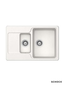 Granitna sudopera Manhattan D150 77x51cm Bela