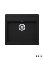 Granitna sudopera Nemo N100 57x51cm Crna