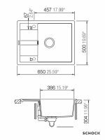 Granitna sudopera Ronda D100L 65x50cm Pesak-2