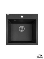 Granitna sudopera Alena 49x49cm Crna Laveo