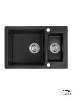 Granitna sudopera Celia 65x44cm Crna Laveo