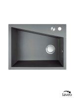Granitna sudopera Grenada 60x48cm Siva Laveo