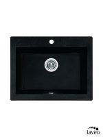 Granitna sudopera Komodo 63x49cm Crna Laveo-2