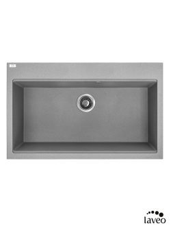 Granitna sudopera Tau 80x50cm Siva Laveo